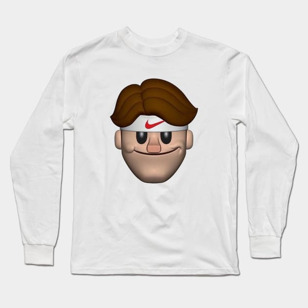 SPORT ROGER FEDERER EMOJI BEST Long Sleeve T-Shirt by JayaUmar329